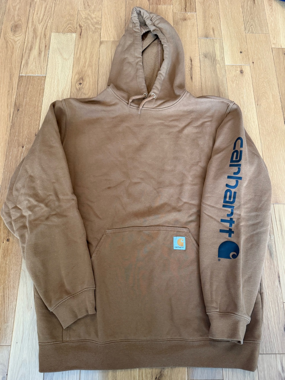 Carhartt Brown Hoodie with Black Accent
